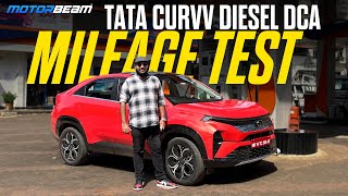 Tata Curvv Diesel DCA Mileage Test  Better To Drive Than EV  ​⁠MotorBeam [upl. by Aicrop]