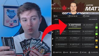 Building a Team in NHL 21 Using Tim Hortons Hockey Cards [upl. by Ingar]