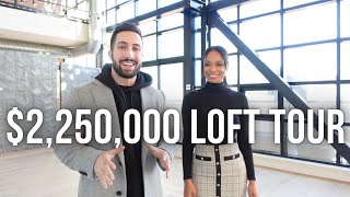 Touring a 2250000 Toronto Warehouse Loft [upl. by Aniroz]