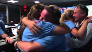 Raw Video NASA Celebrates Mars Rover Landing [upl. by Hedda831]