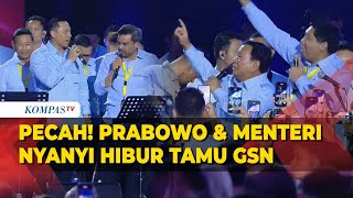 FULL Pecah Prabowo Bareng Menteri Nyanyi Hibur Tamu Acara Gerakan Solidaritas Nasional [upl. by Othilia]