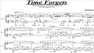 Yiruma  Time Forgets piano score [upl. by Joselow]