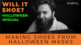 Can we make shoes from Halloween masks  Will it Shoe Halloween Special [upl. by Aseek853]