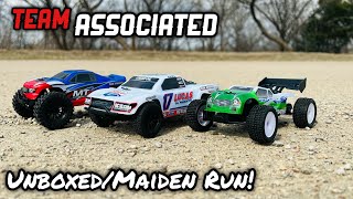 Team Associated  Mt28  Tr28  Sc28  Unboxing  Maiden run and first impressions [upl. by Jamill]