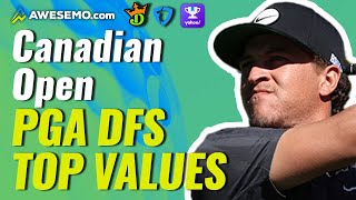 2022 RBC Canadian Open Top 5 PGA DFS Value Picks  DraftKings amp FanDuel Fantasy Golf Picks [upl. by Naras713]