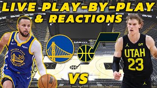 Golden State Warriors vs Utah Jazz  Live PlayByPlay amp Reactions [upl. by Tahpos]