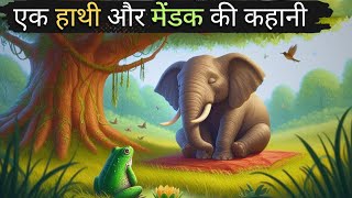 एक हाथी और मेढ़क की कहानी  hindi kahaniya  story in hindi [upl. by Nithsa]