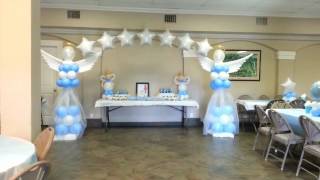 Decoracion para bautizo con globos [upl. by Debra]