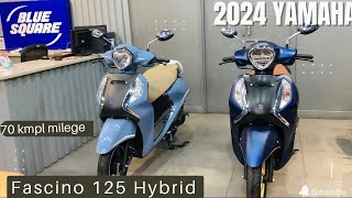 2024 Yamaha Fascino 125 Hybrid A Closer Look at Design Performance And Features 70 kmpl milege 🔥 [upl. by Molloy857]