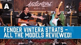 Fender Vintera Stratocasters  All The Models in One Review [upl. by Danyelle]