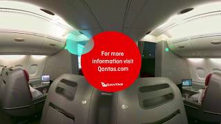 360  Qantas A380 Business Class Cabin [upl. by Arataj]