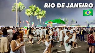 Rio De Janeiro 🇧🇷 REVEILLON 2024  New Year’s Celebration 🎆  Copacabana Brazil FULL TOUR [upl. by Nivrem]