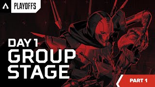 ALGS Year 4 Split 2 Playoffs  Day 1 Group Stage Part One  Apex Legends [upl. by Damarra]