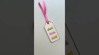 Decorate my cute espadrilles gift tag  Handmade painting  crafting  tie a ribbon craftymom [upl. by Nauqaj]