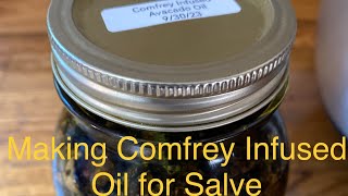 Ep 164 SUPER EASY Making Comfrey Infused Oil for Salve [upl. by Pattani]