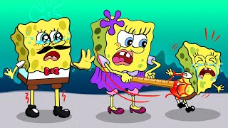 Animation Best 5 Baby Spongebob Sad Story Compilation  Spongebob Squarepants Animation [upl. by Laing]