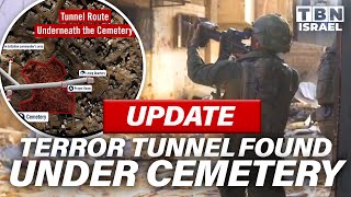 UPDATE Massive TERROR TUNNEL Under Khan Yunis CEMETERY Housed Hamas WAR ROOM  TBN Israel [upl. by Lama]