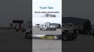 How To Couple a Tractor Trailer pt1 shorts [upl. by Anairdna]