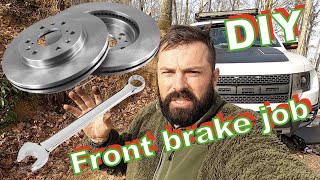 How to replace front brake pads amp rotors FORD F150 carquest [upl. by Leckie]