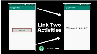 Link Two Activities  Android Studio latest version [upl. by Nylg487]