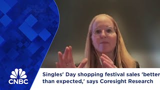 Singles Day shopping festival sales better than expected says Coresight Research [upl. by Bible]