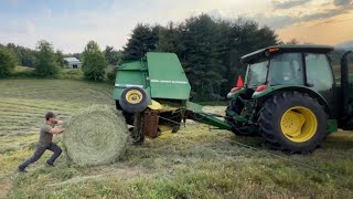 First Hay Harvest the ups amp downs and dangers 128 [upl. by Cynar349]