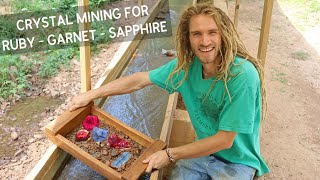 Finding Garnet Ruby amp Sapphire Gems at this Crystal Mine in North Carolina [upl. by Ylaek]