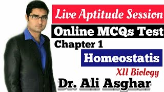 Live Online MCQs Test Of XII Biology Homeostasis [upl. by Corri56]