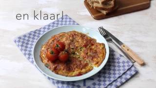 Lekker amp Simpel recepten Gevulde omelet [upl. by Cahan464]