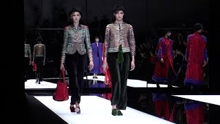 Giorgio Armani  2017 FallWinter Womenswear Fashion Show [upl. by Shayn800]