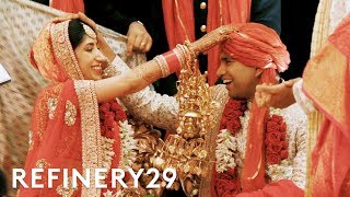 This Traditional Indian Wedding Is Insanely Beautiful  World Wide Wed  Refinery29 [upl. by Eniamerej]