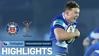 Bath v Harlequins  HIGHLIGHTS  Win Streak Extended To Four  Gallagher Premiership 202223 [upl. by Farl]