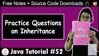 Java Tutorial Exercise amp Practice Questions on Inheritance [upl. by Annayat]