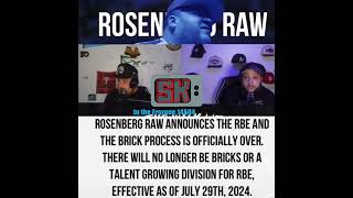 Rosenberg Raw says RBE talent developing is OVER battlerap angryfan007 rbe rosenberg arp [upl. by Theis215]