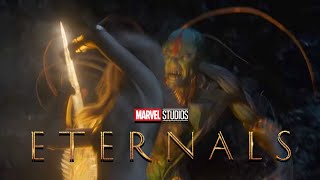 MARVELS ETERNALS NEW TRAILER Thena vs Kro Featurette and New Scenes [upl. by Abad]