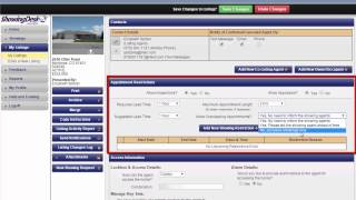 ShowingTime Customize Individual Listings Appointment Settings [upl. by Ttirrej265]
