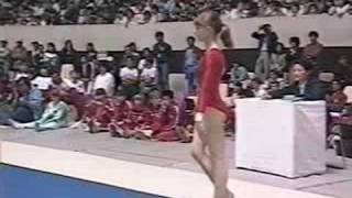 Oksana Omelianchik  1986 World Sports Fair  FX [upl. by Vaientina]