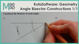 KutaSoftware Geometry Angle Bisector Constructions [upl. by Ravo]