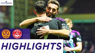 Motherwell 24 Aberdeen McGrath at the Double as Dons Ease to Victory  cinch Premiership [upl. by Nerdna]