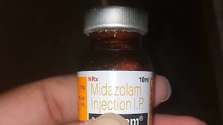 बेहोश करने की दवा 😱 Midazolam Injection Uses 💉 Side effects 💉 Mechanism of Action [upl. by Isolde]