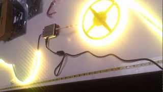 How to Install LED Strip Lights RGB Long Distance Installs with Amplifier [upl. by Htebasile]