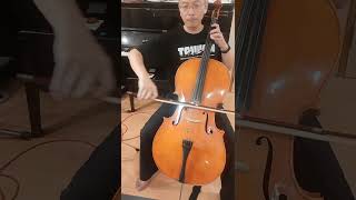 Day 25 Bach Suite No1 in G major for Cello  Courante bar 1  11 practice [upl. by Ylaek818]