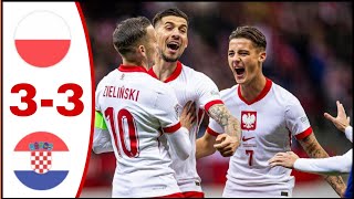 Poland vs Croatia 33 All Goals ResultsHighlights Piotr Zielinski Goal Sebastian Szymanski Goal [upl. by Garlaand]