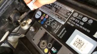 Volkswagen Car Battery Change TSi 2010 [upl. by Zurciram]