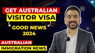 Australian Visitor Visa  Tourist Visa Open for 2024  Good News for Aussie Dreamers  Immigration [upl. by Heyes]