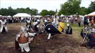 Mittelaltermarkt Hockenheim 2013  Die Schlacht vor der Burg [upl. by Attegroeg181]