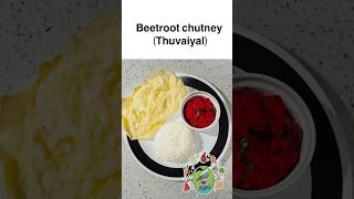 Beetroot chutney thuvaiyal 53 shorts unavuulagam food cooking Nov 824 ytshorts yt tamil [upl. by Idnal]