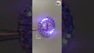 Diy 💡 🤯LED chaser circuit using CMOS IC CD4017 Logic Counter 20 LEDs and NE555 timer diy reels [upl. by Yerrok]