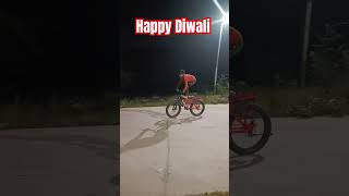 Cycling on Diwali Night ruddubuddu cyclingshorts ytshorts viralshorts shorts [upl. by Graig]