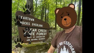 quotHiking Through Beartown Rocksquot Clear Creek State Forest Sigel Pennsylvania [upl. by Nnair]